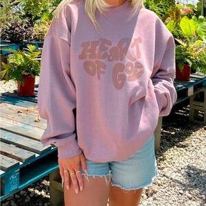Heart of God Pink Sweatshirt